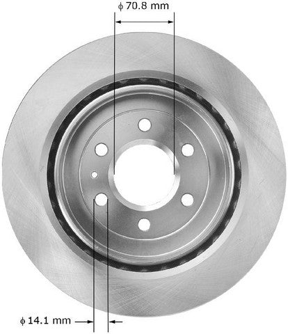BENDIX PREMIUM DRUM AND ROTOR Disc Brake Rotor  PRT5772