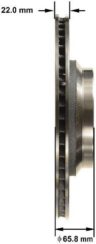 BENDIX PREMIUM DRUM AND ROTOR Disc Brake Rotor  PRT5804