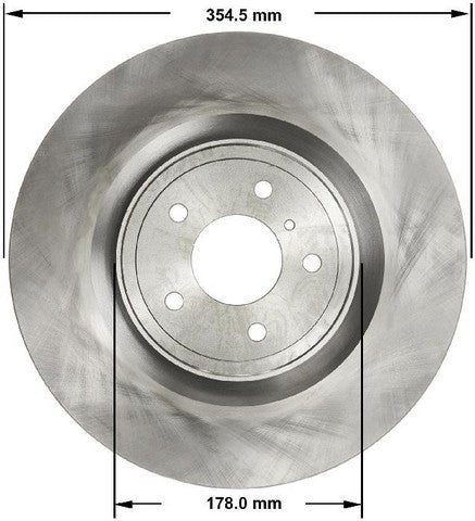 BENDIX PREMIUM DRUM AND ROTOR Disc Brake Rotor  PRT5814