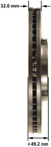 BENDIX PREMIUM DRUM AND ROTOR Disc Brake Rotor  PRT5814