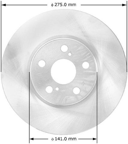 BENDIX PREMIUM DRUM AND ROTOR Disc Brake Rotor  PRT5818
