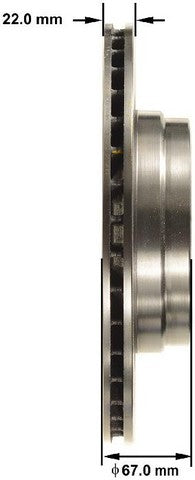 BENDIX PREMIUM DRUM AND ROTOR Disc Brake Rotor  PRT5823