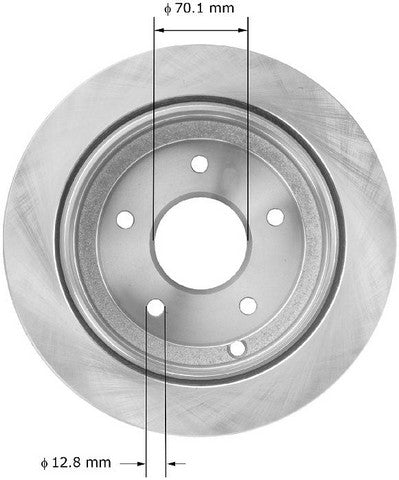 BENDIX PREMIUM DRUM AND ROTOR Disc Brake Rotor  PRT5864