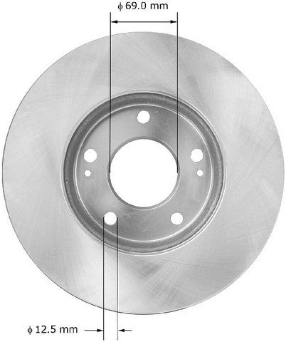 BENDIX PREMIUM DRUM AND ROTOR Disc Brake Rotor  PRT5866