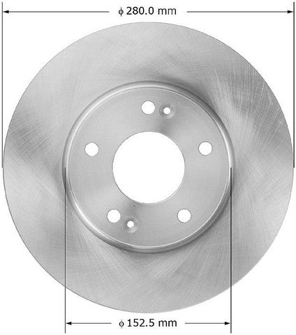 BENDIX PREMIUM DRUM AND ROTOR Disc Brake Rotor  PRT5866