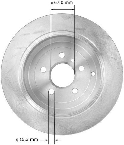 BENDIX PREMIUM DRUM AND ROTOR Disc Brake Rotor  PRT5872