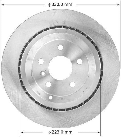 BENDIX PREMIUM DRUM AND ROTOR Disc Brake Rotor  PRT5872