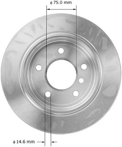 BENDIX PREMIUM DRUM AND ROTOR Disc Brake Rotor  PRT5873