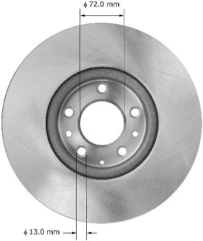 BENDIX PREMIUM DRUM AND ROTOR Disc Brake Rotor  PRT5880