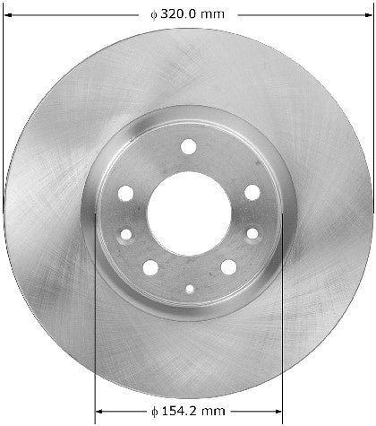 BENDIX PREMIUM DRUM AND ROTOR Disc Brake Rotor  PRT5880