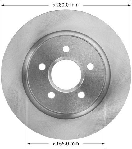 BENDIX PREMIUM DRUM AND ROTOR Disc Brake Rotor  PRT5884