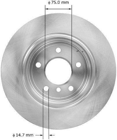 BENDIX PREMIUM DRUM AND ROTOR Disc Brake Rotor  PRT5885