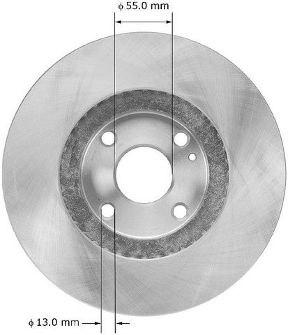 BENDIX PREMIUM DRUM AND ROTOR Disc Brake Rotor  PRT5887