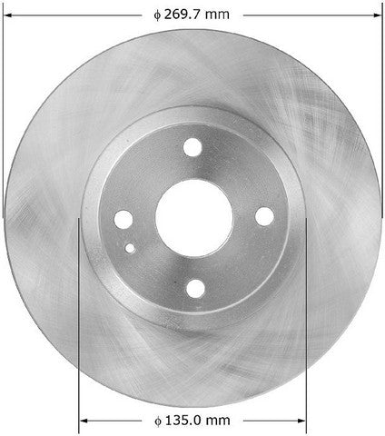 BENDIX PREMIUM DRUM AND ROTOR Disc Brake Rotor  PRT5887
