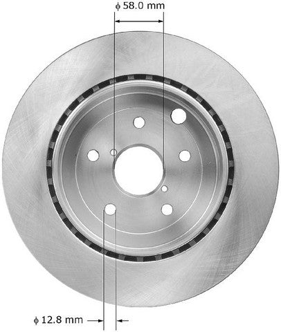 BENDIX PREMIUM DRUM AND ROTOR Disc Brake Rotor  PRT5892