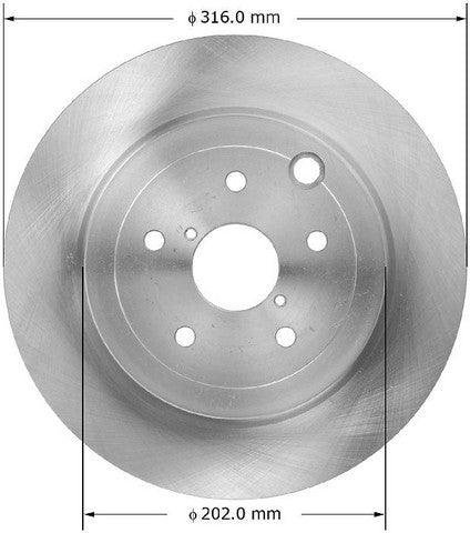 BENDIX PREMIUM DRUM AND ROTOR Disc Brake Rotor  PRT5892