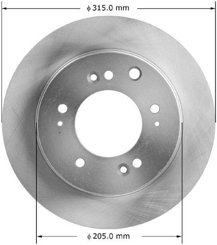 BENDIX PREMIUM DRUM AND ROTOR Disc Brake Rotor  PRT5894