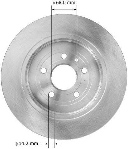 BENDIX PREMIUM DRUM AND ROTOR Disc Brake Rotor  PRT5898