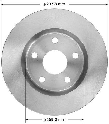 BENDIX PREMIUM DRUM AND ROTOR Disc Brake Rotor  PRT5904