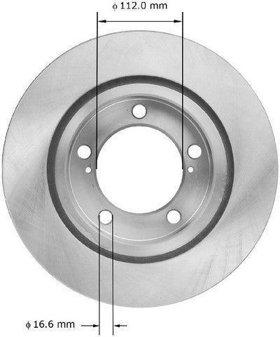 BENDIX PREMIUM DRUM AND ROTOR Disc Brake Rotor  PRT5908
