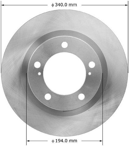 BENDIX PREMIUM DRUM AND ROTOR Disc Brake Rotor  PRT5908