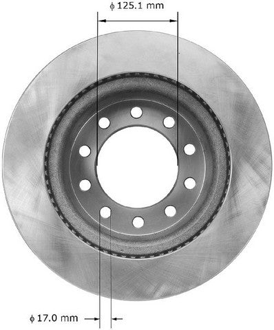 BENDIX PREMIUM DRUM AND ROTOR Disc Brake Rotor  PRT5911