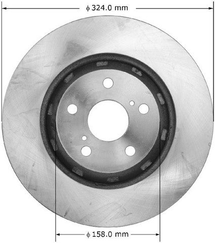BENDIX PREMIUM DRUM AND ROTOR Disc Brake Rotor  PRT5912
