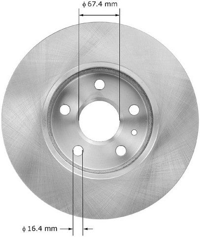 BENDIX PREMIUM DRUM AND ROTOR Disc Brake Rotor  PRT5918