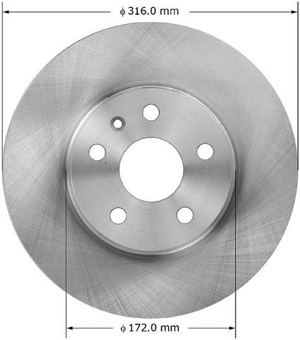 BENDIX PREMIUM DRUM AND ROTOR Disc Brake Rotor  PRT5918