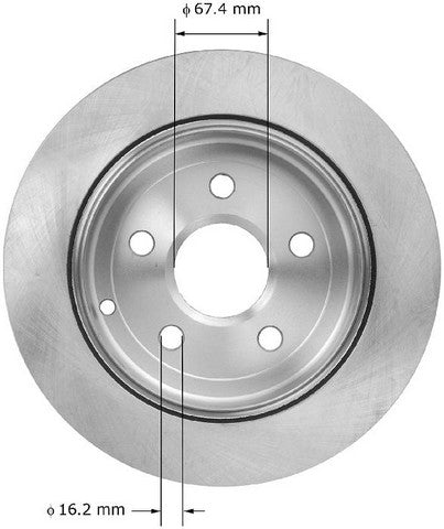 BENDIX PREMIUM DRUM AND ROTOR Disc Brake Rotor  PRT5919