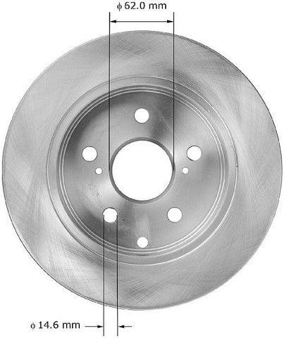 BENDIX PREMIUM DRUM AND ROTOR Disc Brake Rotor  PRT5922