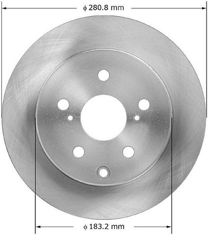 BENDIX PREMIUM DRUM AND ROTOR Disc Brake Rotor  PRT5922