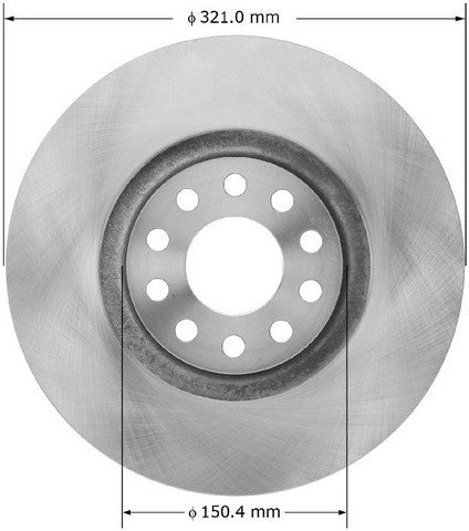 BENDIX PREMIUM DRUM AND ROTOR Disc Brake Rotor  PRT5923