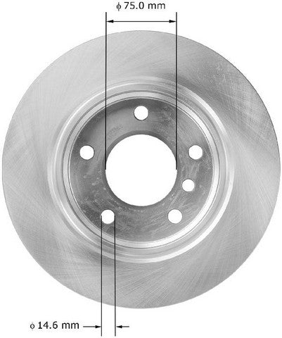 BENDIX PREMIUM DRUM AND ROTOR Disc Brake Rotor  PRT5924