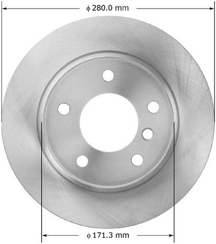 BENDIX PREMIUM DRUM AND ROTOR Disc Brake Rotor  PRT5924
