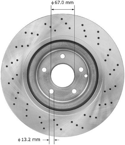 BENDIX PREMIUM DRUM AND ROTOR Disc Brake Rotor  PRT5928