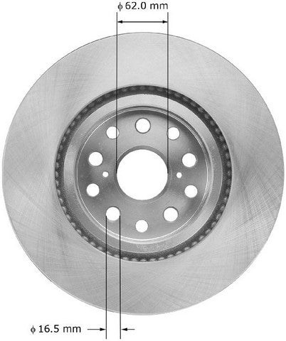 BENDIX PREMIUM DRUM AND ROTOR Disc Brake Rotor  PRT5929