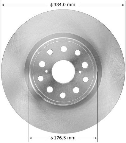 BENDIX PREMIUM DRUM AND ROTOR Disc Brake Rotor  PRT5929