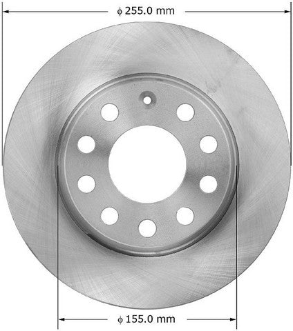 BENDIX PREMIUM DRUM AND ROTOR Disc Brake Rotor  PRT5933