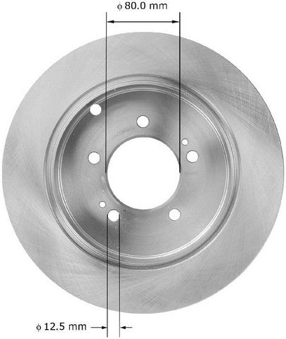 BENDIX PREMIUM DRUM AND ROTOR Disc Brake Rotor  PRT5934