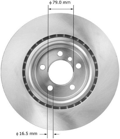 BENDIX PREMIUM DRUM AND ROTOR Disc Brake Rotor  PRT5935