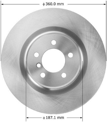 BENDIX PREMIUM DRUM AND ROTOR Disc Brake Rotor  PRT5935