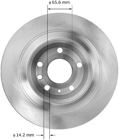 BENDIX PREMIUM DRUM AND ROTOR Disc Brake Rotor  PRT5936