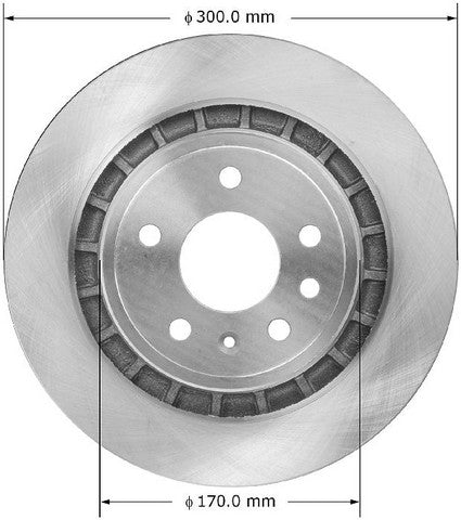 BENDIX PREMIUM DRUM AND ROTOR Disc Brake Rotor  PRT5936