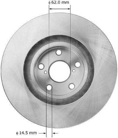BENDIX PREMIUM DRUM AND ROTOR Disc Brake Rotor  PRT5937