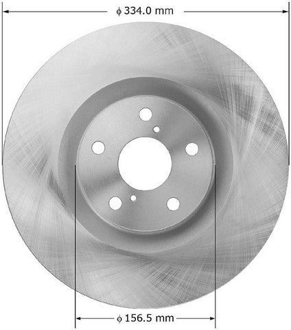 BENDIX PREMIUM DRUM AND ROTOR Disc Brake Rotor  PRT5937