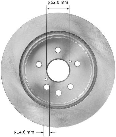 BENDIX PREMIUM DRUM AND ROTOR Disc Brake Rotor  PRT5940