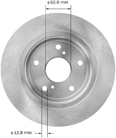 BENDIX PREMIUM DRUM AND ROTOR Disc Brake Rotor  PRT5942