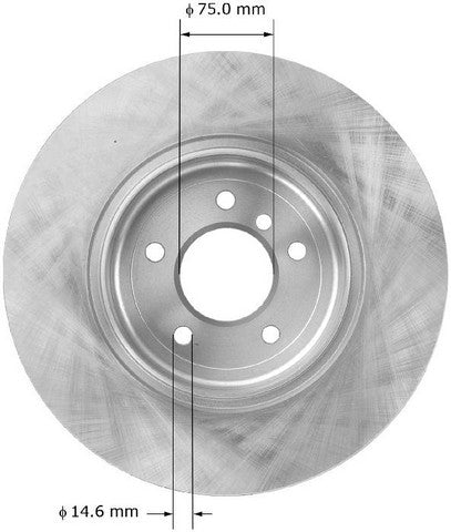 BENDIX PREMIUM DRUM AND ROTOR Disc Brake Rotor  PRT5945
