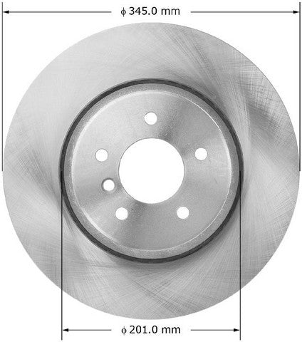 BENDIX PREMIUM DRUM AND ROTOR Disc Brake Rotor  PRT5945
